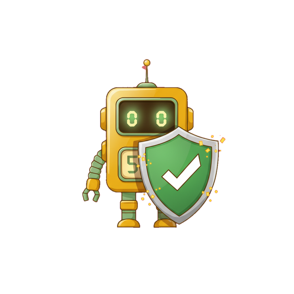 urgentry mascot holding a support shield