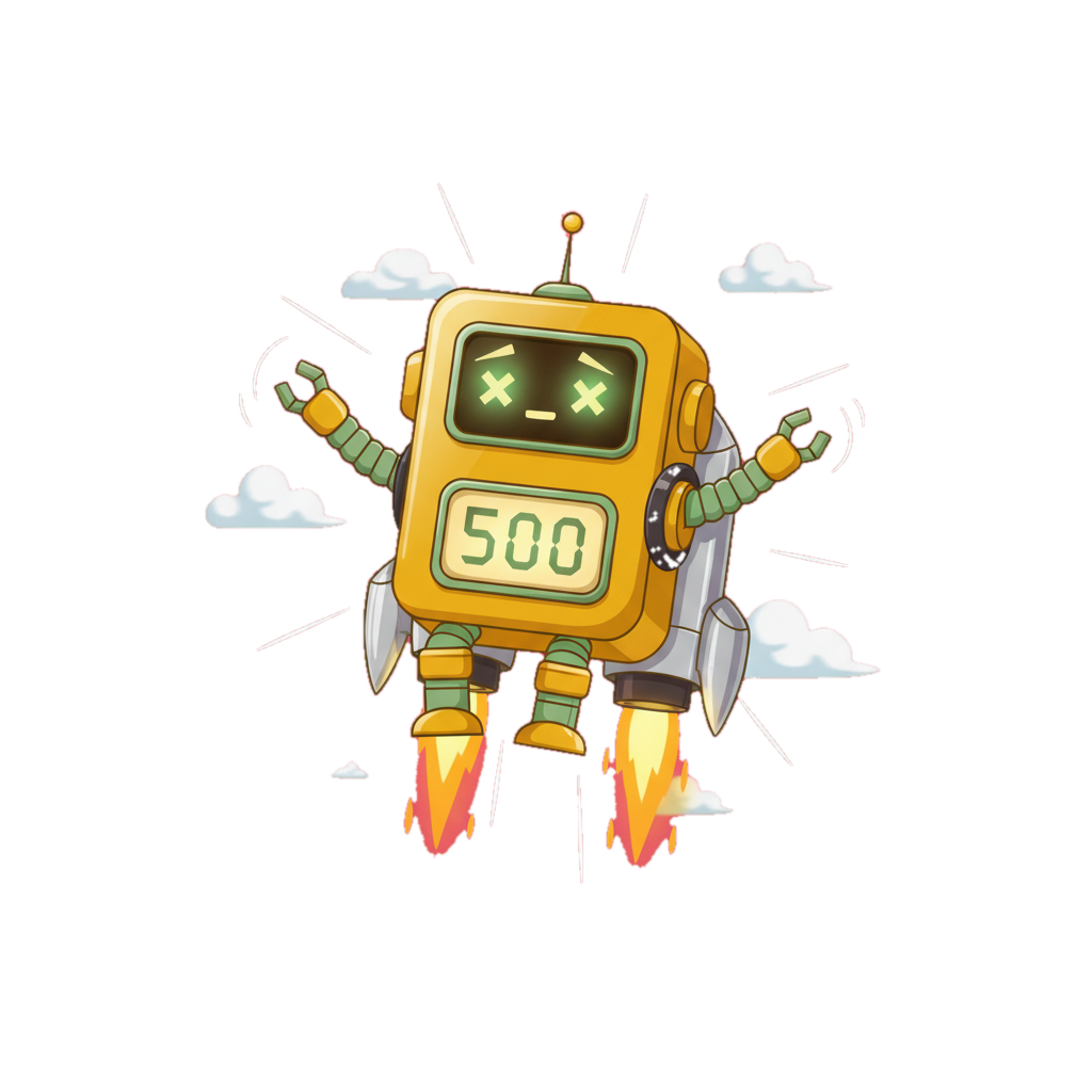 urgentry mascot with jetpack