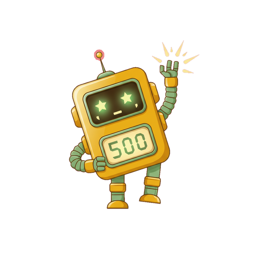 urgentry robot offering a high five